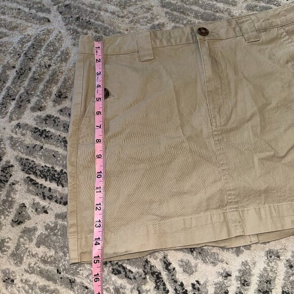 Tan Khaki Zip Up Mini Skirt - Picture 6 of 8